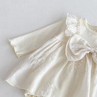 Load image into Gallery viewer, Baby Kid Girls Solid Color Bow Rompers Wholesale 25092215
