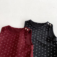 Load image into Gallery viewer, 3 Pieces Set Baby Kid Girls Solid Color Print Tops Flower Tank Tops And Pants Wholesale 25092216
