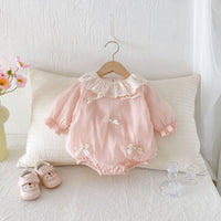 Load image into Gallery viewer, Baby Kid Girls Solid Color Bow Rompers Wholesale 25092217
