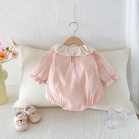 Load image into Gallery viewer, Baby Kid Girls Solid Color Bow Rompers Wholesale 25092217
