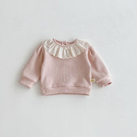 Load image into Gallery viewer, 2 Pieces Set Baby Kid Girls Solid Color Tops And Pants Wholesale 25092218
