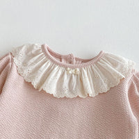 Load image into Gallery viewer, 2 Pieces Set Baby Kid Girls Solid Color Tops And Pants Wholesale 25092218
