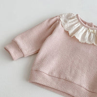 Load image into Gallery viewer, 2 Pieces Set Baby Kid Girls Solid Color Tops And Pants Wholesale 25092218
