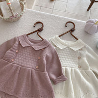 Load image into Gallery viewer, Baby Kid Girls Solid Color Rompers Wholesale 25092221
