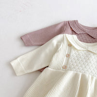 Load image into Gallery viewer, Baby Kid Girls Solid Color Rompers Wholesale 25092221
