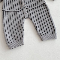 Load image into Gallery viewer, Baby Boys Solid Color Striped Jumpsuits Wholesale 25092223

