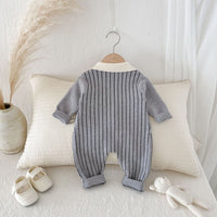 Load image into Gallery viewer, Baby Boys Solid Color Striped Jumpsuits Wholesale 25092223
