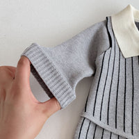 Load image into Gallery viewer, Baby Boys Solid Color Striped Jumpsuits Wholesale 25092223
