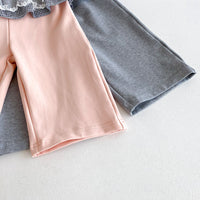 Load image into Gallery viewer, 2 Pieces Set Baby Kid Girls Solid Color Tops And Pants Wholesale 25092224
