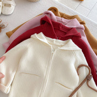 Load image into Gallery viewer, Baby Kid Girls Solid Color Jackets Outwears Wholesale 25092227
