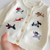 Load image into Gallery viewer, Baby Kid Girls Animals Embroidered Cardigan Wholesale 25092228
