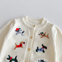 Load image into Gallery viewer, Baby Kid Girls Animals Embroidered Cardigan Wholesale 25092228
