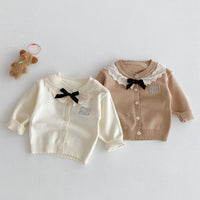 Load image into Gallery viewer, Baby Kid Girls Solid Color Letters Cardigan Wholesale 25092234

