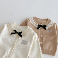 Load image into Gallery viewer, Baby Kid Girls Solid Color Letters Cardigan Wholesale 25092234
