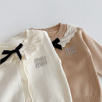 Load image into Gallery viewer, Baby Kid Girls Solid Color Letters Cardigan Wholesale 25092234
