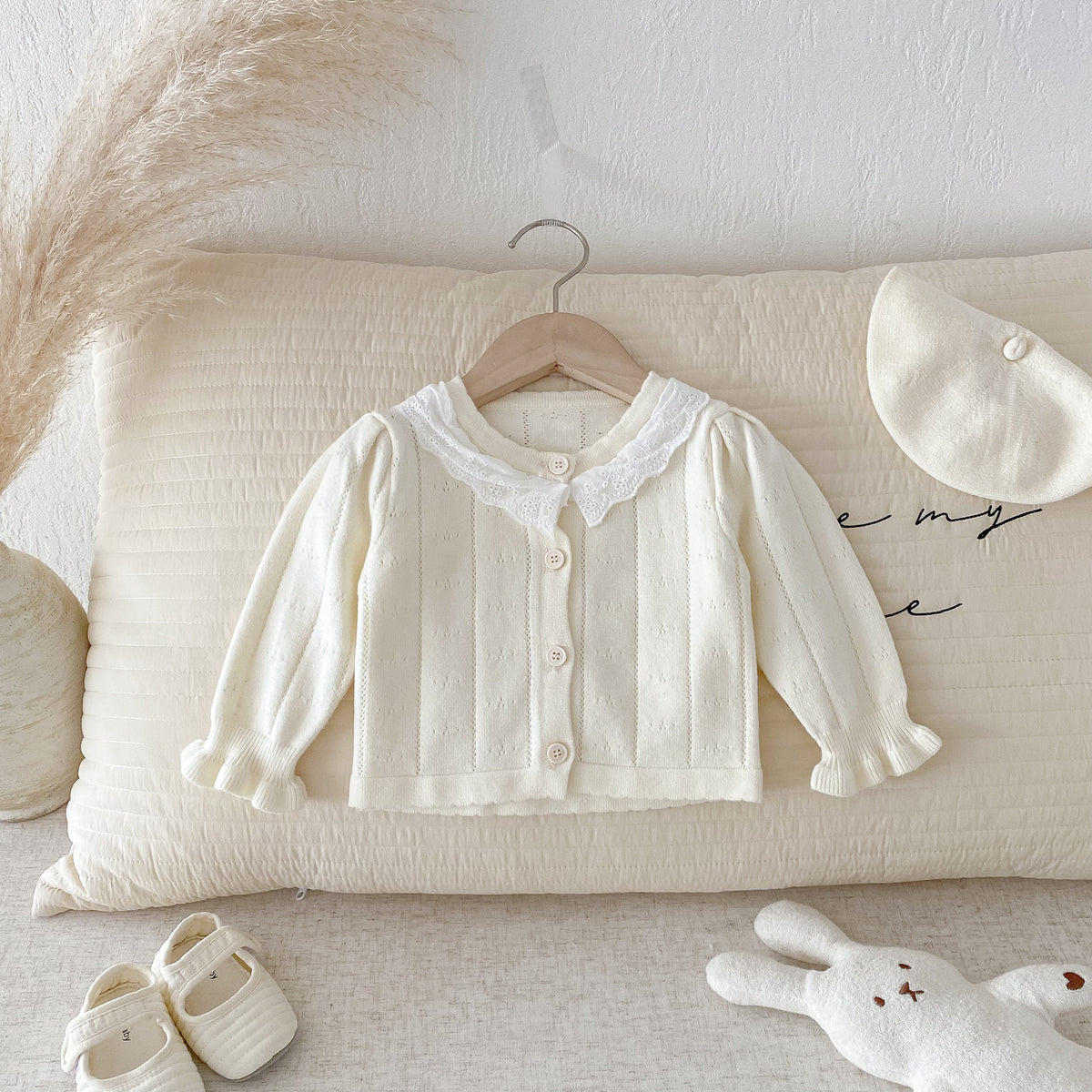 Baby Kid Girls Solid Color Cardigan Wholesale 25092236
