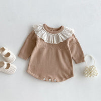 Load image into Gallery viewer, Baby Kid Girls Solid Color Rompers Wholesale 25092238
