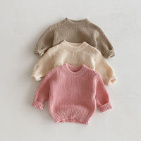 Load image into Gallery viewer, Baby Kid Girls Solid Color Sweaters Wholesale 25092240
