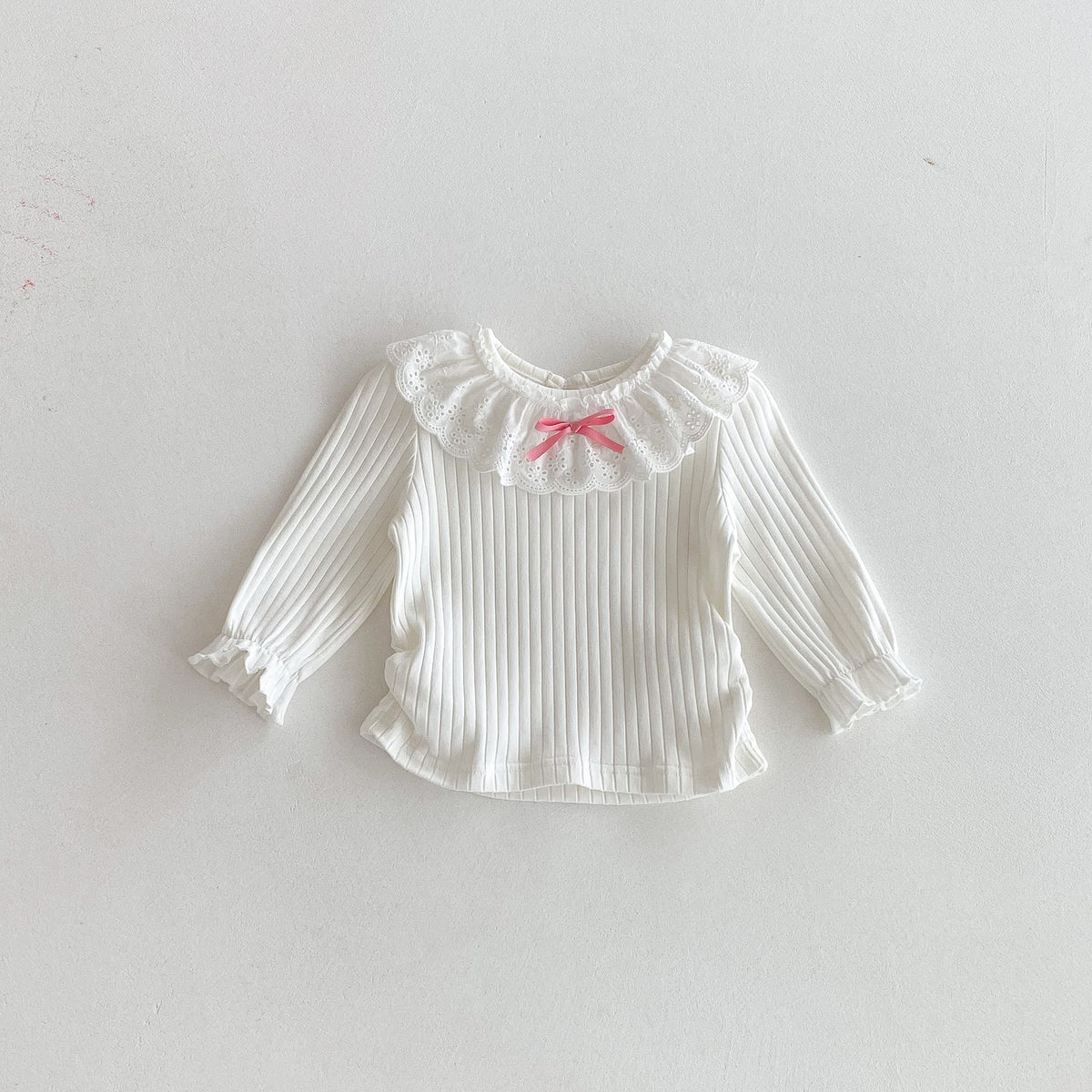 Baby Girls Solid Color Tops Wholesale 25092241