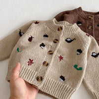 Load image into Gallery viewer, Baby Kid Girls Embroidered Cardigan Wholesale 25092243
