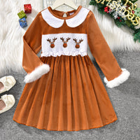 Load image into Gallery viewer, Baby Kid Girls Animals Cartoon Christmas Dresses Wholesale 25101505
