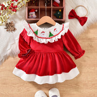 Load image into Gallery viewer, Baby Girls Cartoon Christmas Dresses Wholesale 25101507
