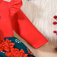 Load image into Gallery viewer, Baby Girls Letters Cartoon Christmas Rompers Wholesale 25101508
