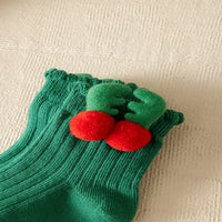 Load image into Gallery viewer, Baby Kid Girls Boys Solid Color Bow Christmas Accessories Socks Wholesale 25101509
