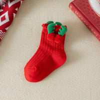 Load image into Gallery viewer, Baby Kid Girls Boys Solid Color Bow Christmas Accessories Socks Wholesale 25101509
