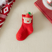 Load image into Gallery viewer, Baby Kid Girls Boys Solid Color Bow Christmas Accessories Socks Wholesale 25101509
