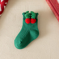 Load image into Gallery viewer, Baby Kid Girls Boys Solid Color Bow Christmas Accessories Socks Wholesale 25101509
