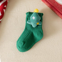 Load image into Gallery viewer, Baby Kid Girls Boys Solid Color Bow Christmas Accessories Socks Wholesale 25101509
