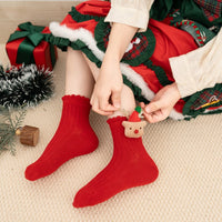 Load image into Gallery viewer, Baby Kid Girls Boys Solid Color Bow Christmas Accessories Socks Wholesale 25101509
