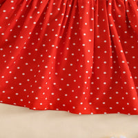 Load image into Gallery viewer, Baby Kid Girls Polka dots Cartoon Embroidered Christmas Dresses Wholesale 25101510
