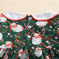 Load image into Gallery viewer, Baby Kid Girls Polka dots Cartoon Embroidered Christmas Dresses Wholesale 25101510
