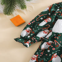 Load image into Gallery viewer, Baby Kid Girls Polka dots Cartoon Embroidered Christmas Dresses Wholesale 25101510
