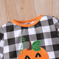 Load image into Gallery viewer, 2 Pieces Set Baby Kid Girls Halloween Fruit Checked Tops And Pants Wholesale 25101515
