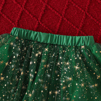 Load image into Gallery viewer, 2 Pieces Set Baby Kid Girls Letters Cartoon Tops And Star Skirts Wholesale 25101519
