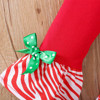 Load image into Gallery viewer, 2 Pieces Set Baby Kid Girls Christmas Striped Cartoon Tops And Pants Wholesale 25101521
