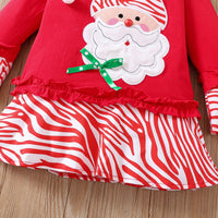 Load image into Gallery viewer, 2 Pieces Set Baby Kid Girls Christmas Striped Cartoon Tops And Pants Wholesale 25101521
