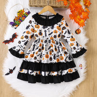 Load image into Gallery viewer, Baby Kid Girls Cartoon Halloween Dresses Wholesale 25101522

