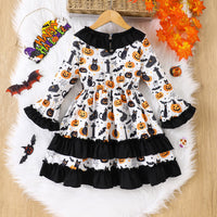 Load image into Gallery viewer, Baby Kid Girls Cartoon Halloween Dresses Wholesale 25101522
