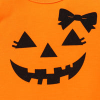 Load image into Gallery viewer, 2 Pieces Set Baby Girls Halloween Expression Rompers And Cartoon Skirts Wholesale 25101523
