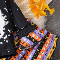 Load image into Gallery viewer, 2 Pieces Set Baby Kid Girls Halloween Letters Tops And Polka dots Pants Wholesale 25101524
