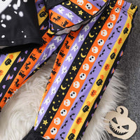 Load image into Gallery viewer, 2 Pieces Set Baby Kid Girls Halloween Letters Tops And Polka dots Pants Wholesale 25101524
