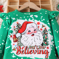 Load image into Gallery viewer, 2 Pieces Set Baby Kid Girls Christmas Letters Cartoon Tops And Pants Wholesale 25101526
