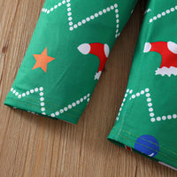 Load image into Gallery viewer, 2 Pieces Set Baby Kid Girls Boys Christmas Polka dots Cartoon Tops And Pants Wholesale 25101527
