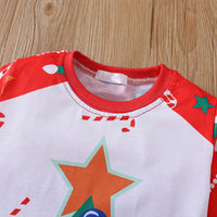 Load image into Gallery viewer, 2 Pieces Set Baby Kid Girls Boys Christmas Polka dots Cartoon Tops And Pants Wholesale 25101527
