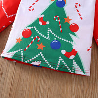 Load image into Gallery viewer, 2 Pieces Set Baby Kid Girls Boys Christmas Polka dots Cartoon Tops And Pants Wholesale 25101527
