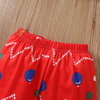 Load image into Gallery viewer, 2 Pieces Set Baby Kid Girls Boys Christmas Polka dots Cartoon Tops And Pants Wholesale 25101527
